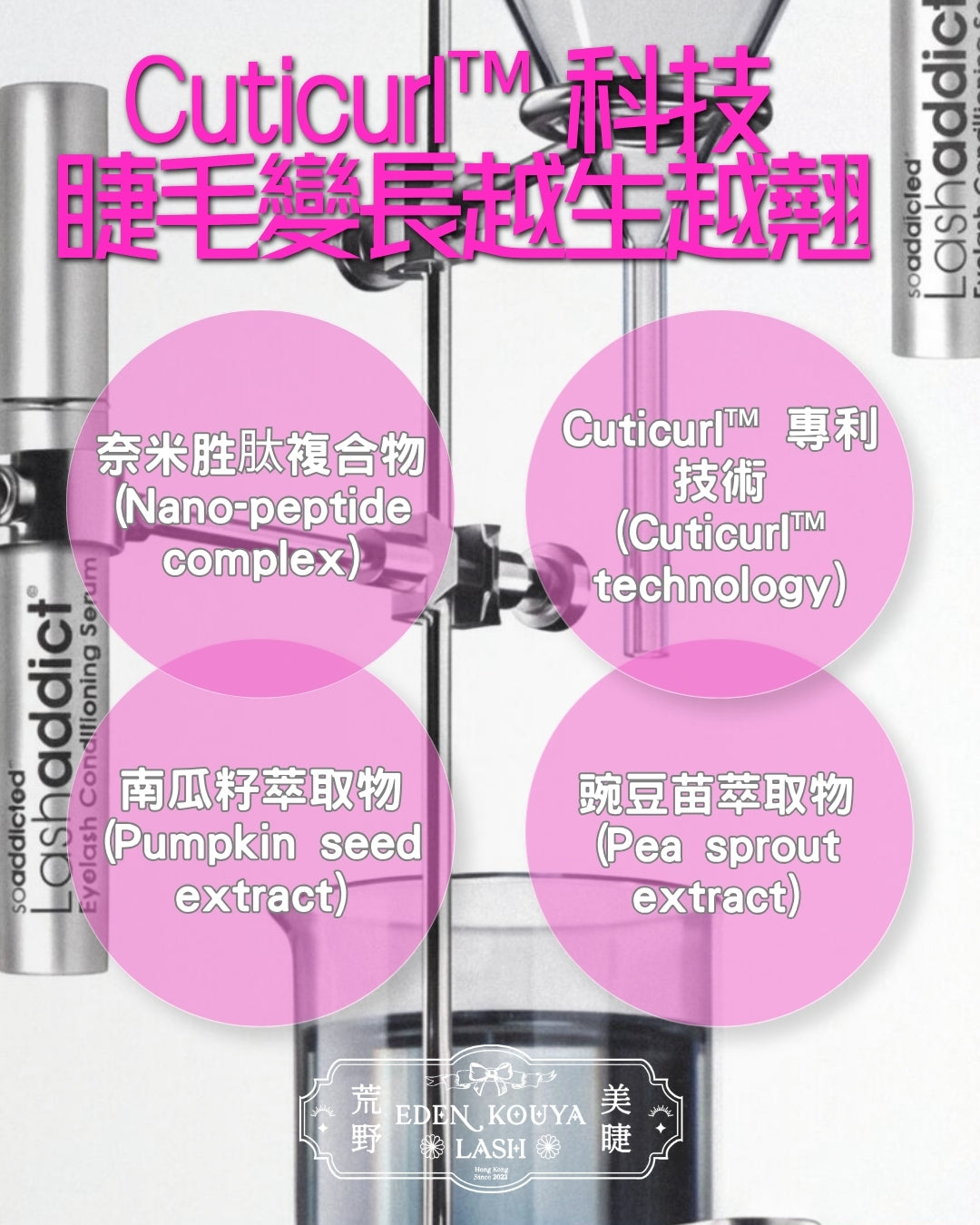 LASHADDICT®全新配方睫毛增長精華液 5ml (EXP 11/27)