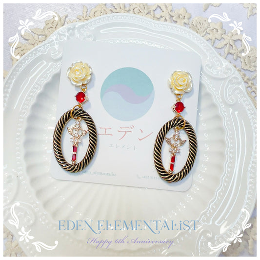 Eden Elementalist Hand made sweetie lolita earring耳飾 魔法使者