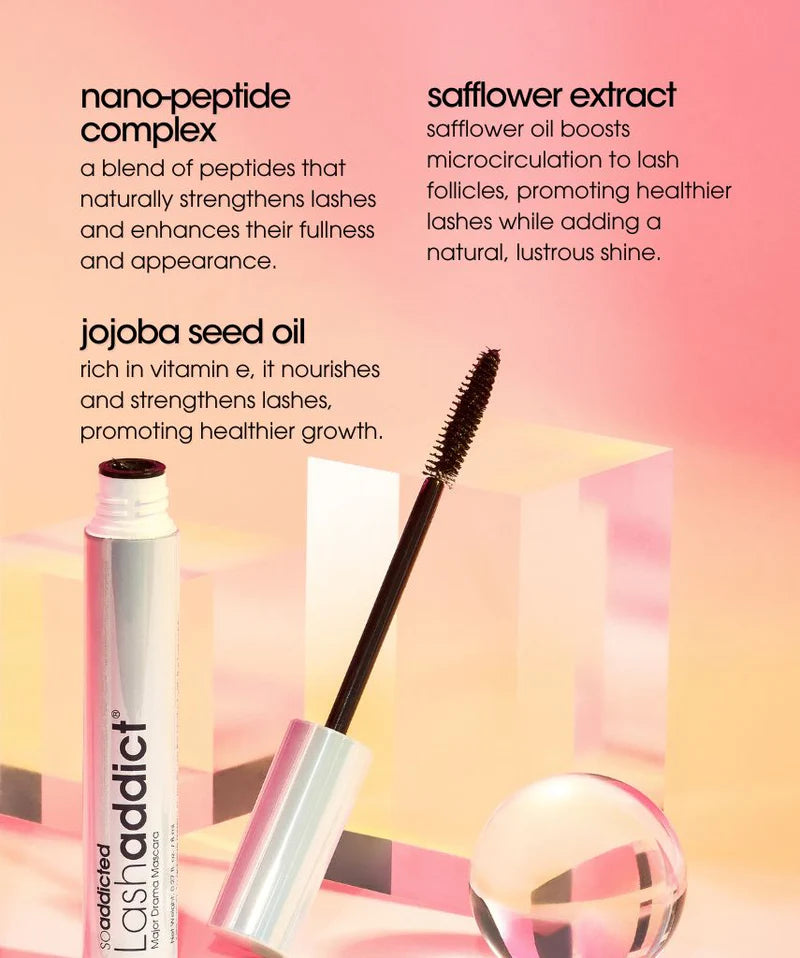 美國 LASHADDICT® 滋養纖⻑豐盈睫毛膏 （Lashaddict Major Drama Mascara）